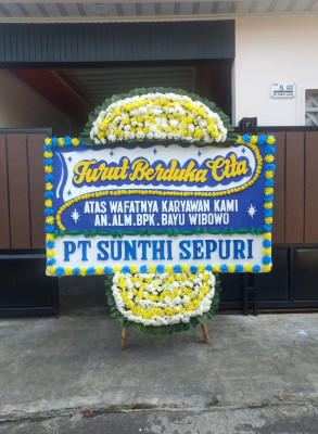 Papan Bunga Duka di Sukamulia
