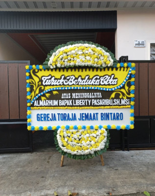 Papan Bunga Duka di Sukamulia